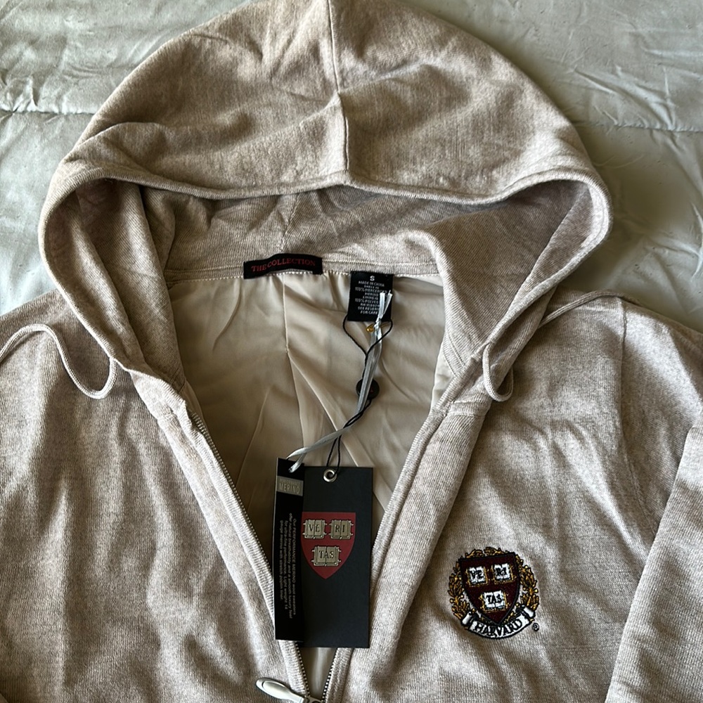 Brand new Harvard men’s merino full zip hoodie